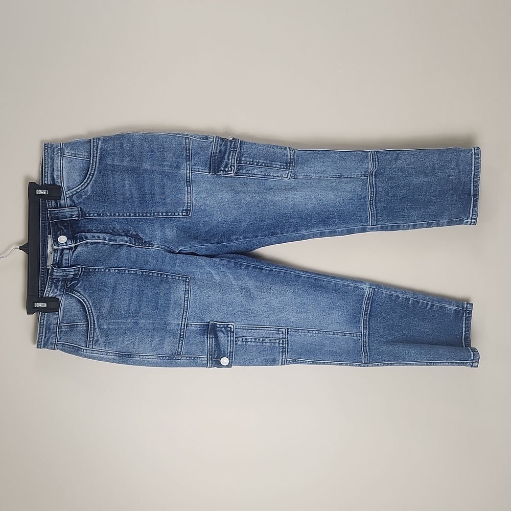 Kancan women denim jeans size 7/27 zipper closure with pockets measurements in